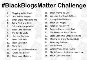 #BlackBlogsMatter Challenge
